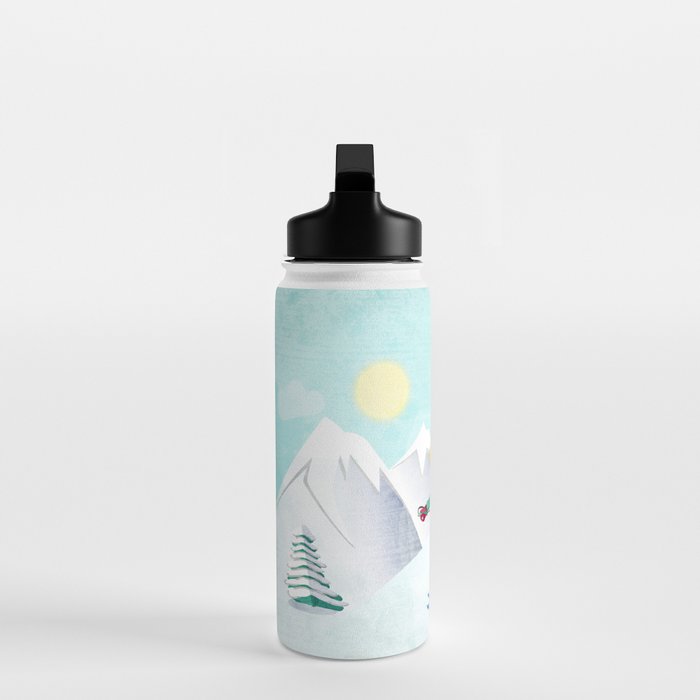 Skiing Girl Water Bottle Gallery Image 3