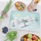 Skiing Girl Cutting Board Gallery Image 2