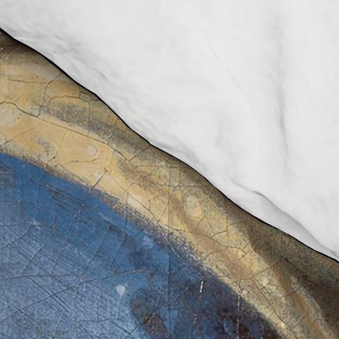 Girl with pearl earring blowing bubble gum Comforter Gallery Image 4