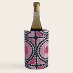Tashkent Suzani Uzbekistan Floral Embroidery Print Wine Chiller Gallery Image 1