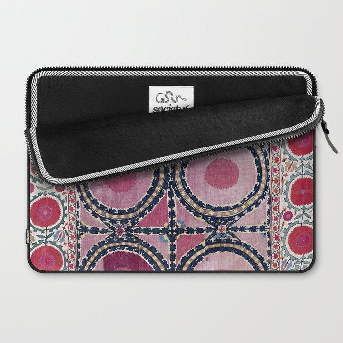 Tashkent Suzani Uzbekistan Floral Embroidery Print Laptop Sleeve Gallery Image 2