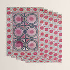 Tashkent Suzani Uzbekistan Floral Embroidery Print Wrapping Paper Gallery Image 3