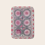 Tashkent Suzani Uzbekistan Floral Embroidery Print Bath Mat Gallery Image 1