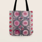 Tashkent Suzani Uzbekistan Floral Embroidery Print Tote Bag Gallery Image 1