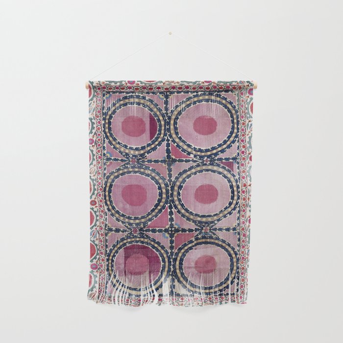 Tashkent Suzani Uzbekistan Floral Embroidery Print Wall Hanging Gallery Image 1