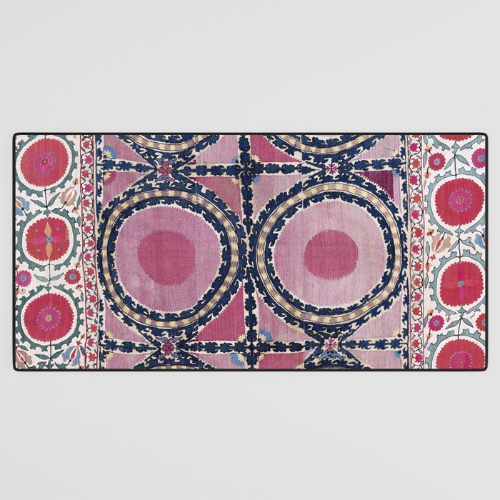 Tashkent Suzani Uzbekistan Floral Embroidery Print Desk Mat Gallery Image 3