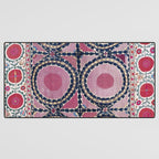 Tashkent Suzani Uzbekistan Floral Embroidery Print Desk Mat Gallery Image 3