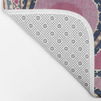Tashkent Suzani Uzbekistan Floral Embroidery Print Bath Mat Gallery Image 2