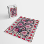 Tashkent Suzani Uzbekistan Floral Embroidery Print Jigsaw Puzzle Gallery Image 2