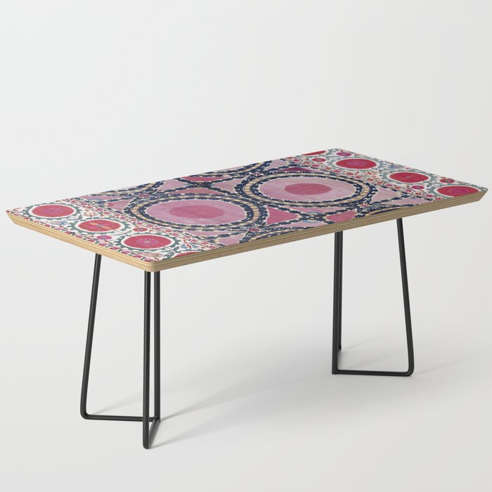 Tashkent Suzani Uzbekistan Floral Embroidery Print Coffee Table Gallery Image 1