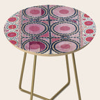Tashkent Suzani Uzbekistan Floral Embroidery Print Side Table Gallery Image 2