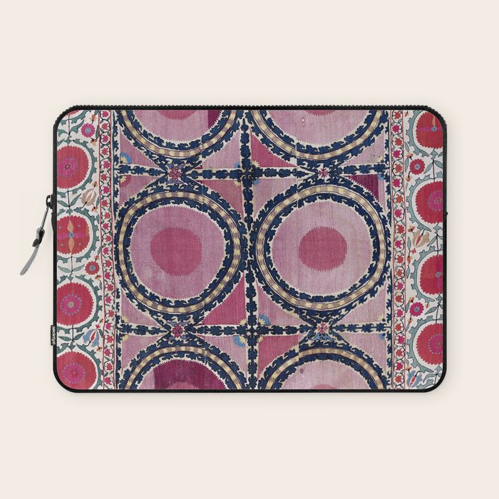 Tashkent Suzani Uzbekistan Floral Embroidery Print Laptop Sleeve Gallery Image 1