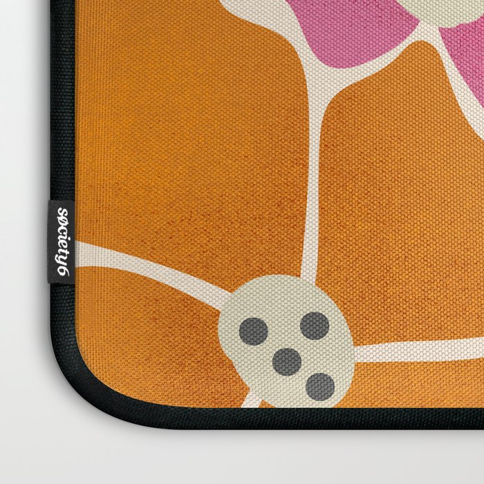 Blooming Retro Florals Laptop Sleeve Gallery Image 3