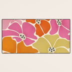 Blooming Retro Florals Desk Mat Gallery Image 3