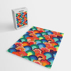 70s rainbow flowers sunset colors Jigsaw Puzzle Gallery Image 2