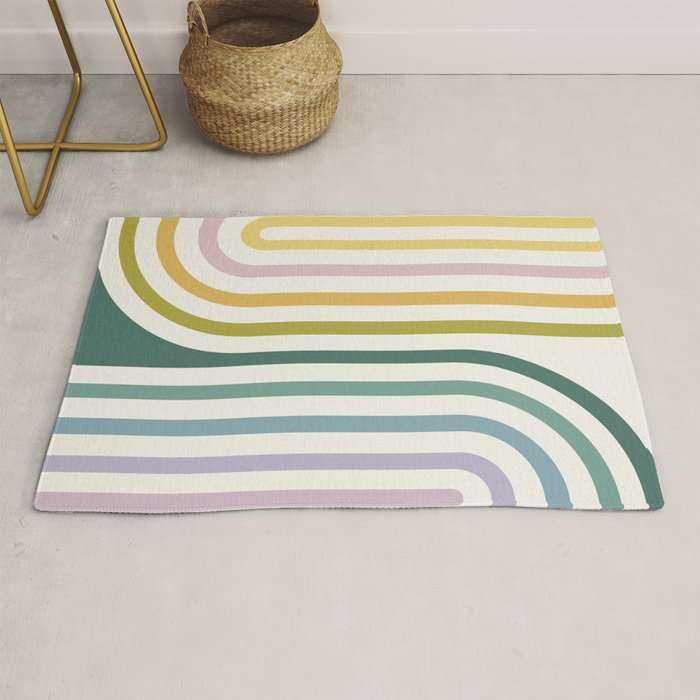 Bold Curvature Stripes XIV Rug Gallery Image 1