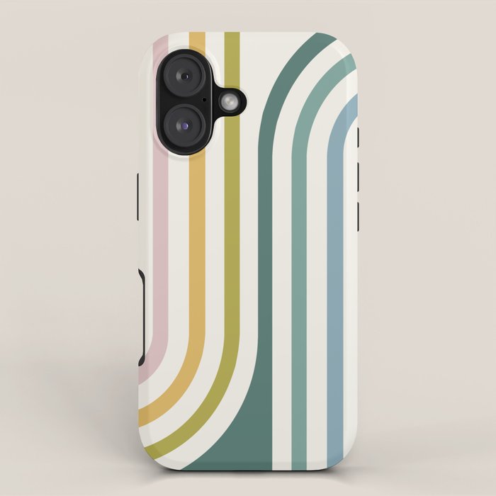 Bold Curvature Stripes XIV iPhone Case Gallery Image 1