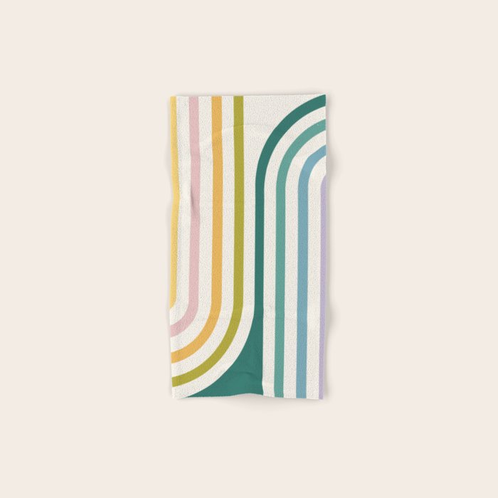 Bold Curvature Stripes XIV Bath Towel Gallery Image 1