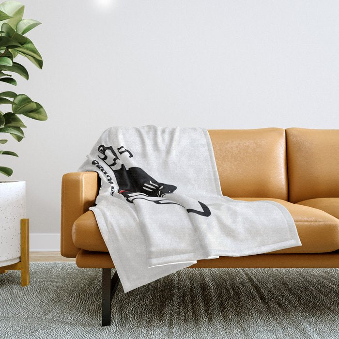 Productive member of society Throw Blanket Gallery Image 1