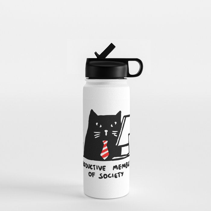 Productive member of society Water Bottle Gallery Image 1