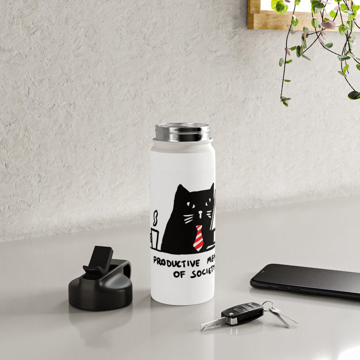 Productive member of society Water Bottle Gallery Image 4