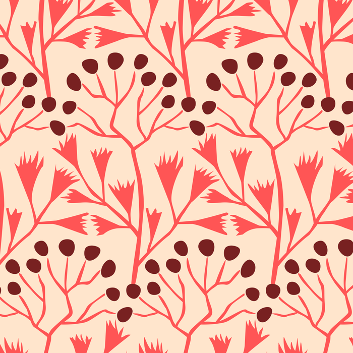 Peachy vintage flowerpattern Coffee Mug Gallery Image 2