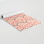 Peachy vintage flowerpattern Yoga Mat Gallery Image 2