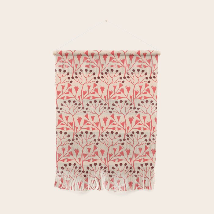 Peachy vintage flowerpattern Wall Hanging Gallery Image 1