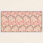 Peachy vintage flowerpattern Desk Mat Gallery Image 3