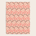 Peachy vintage flowerpattern Poster Gallery Image 4