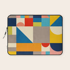 Bright Colorful Geometric Modern Vibrant Art Laptop Sleeve Gallery Image 1