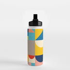 Bright Colorful Geometric Modern Vibrant Art Water Bottle Gallery Image 2