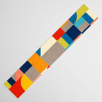 Bright Colorful Geometric Modern Vibrant Art Table Runner Gallery Image 3