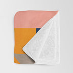 Bright Colorful Geometric Modern Vibrant Art Throw Blanket Gallery Image 3
