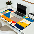 Bright Colorful Geometric Modern Vibrant Art Desk Mat Gallery Image 2