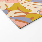 Color Block Monstera Pink + Lavender Welcome Mat Gallery Image 2