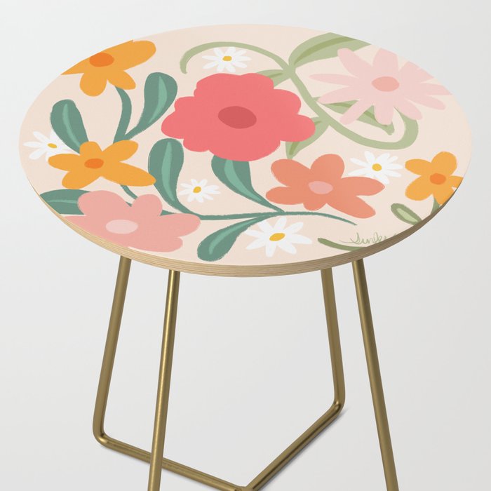 Bold Flowers Side Table Gallery Image 2