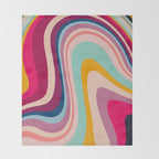 Bohemian nomad fluid Throw Blanket Gallery Image 2
