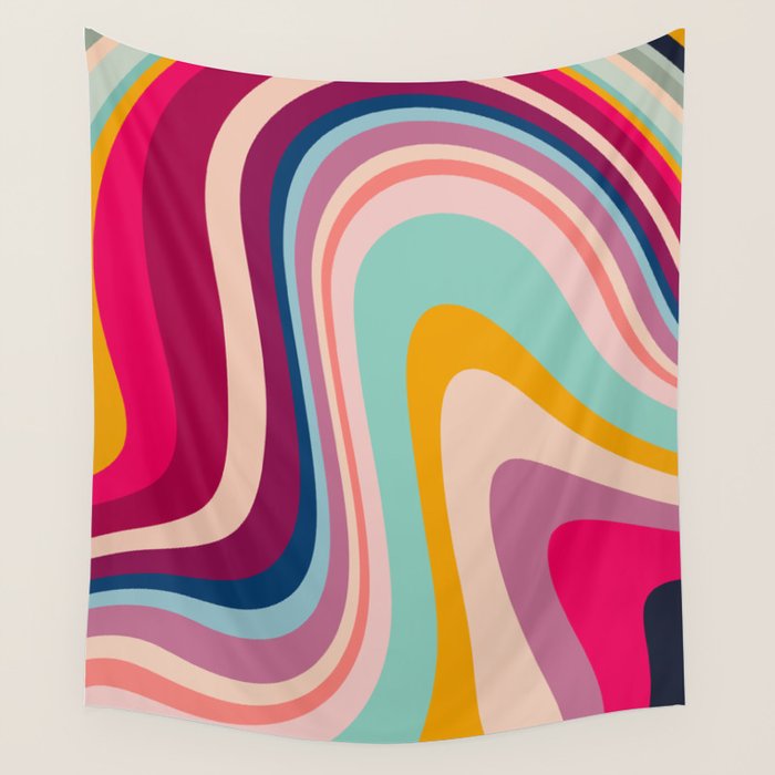 Bohemian nomad fluid Wall Tapestry Gallery Image 1