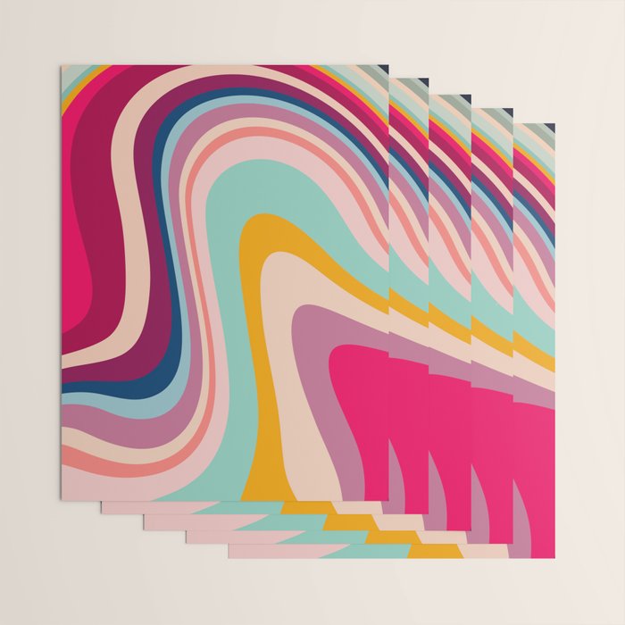Bohemian nomad fluid Wrapping Paper Gallery Image 3