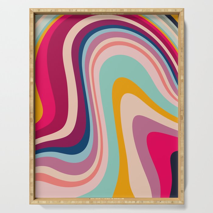 Bohemian nomad fluid Serving Tray Gallery Image 1