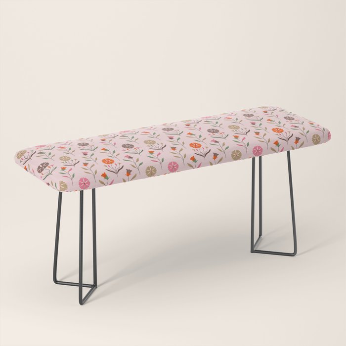 Folk Meadow - Spring Blush Bench Gallery Image 1