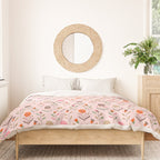 Folk Meadow - Spring Blush Duvet Cover Gallery Image 3
