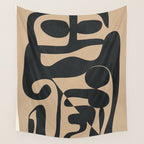 Abstract Ink 1 Wall Tapestry Gallery Image 4