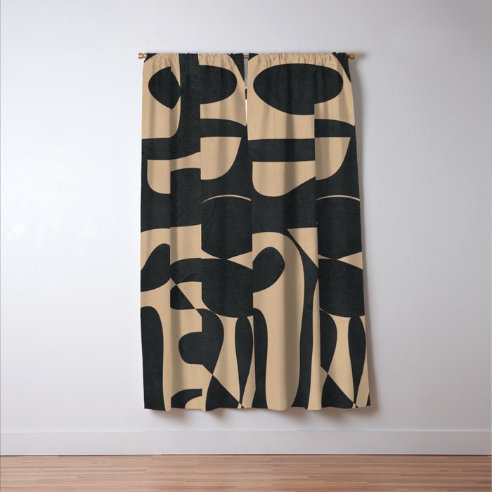 Abstract Ink 1 Window Curtain Gallery Image 3