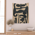 Abstract Ink 1 Wall Tapestry Gallery Image 2