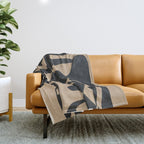 Abstract Ink 1 Throw Blanket Gallery Image 1