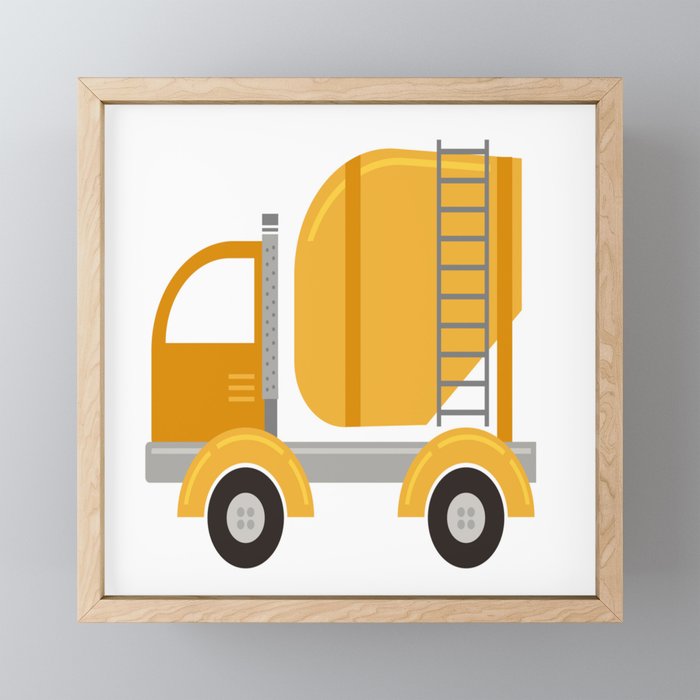Construction Trucks Mini Art Print Gallery Image 1