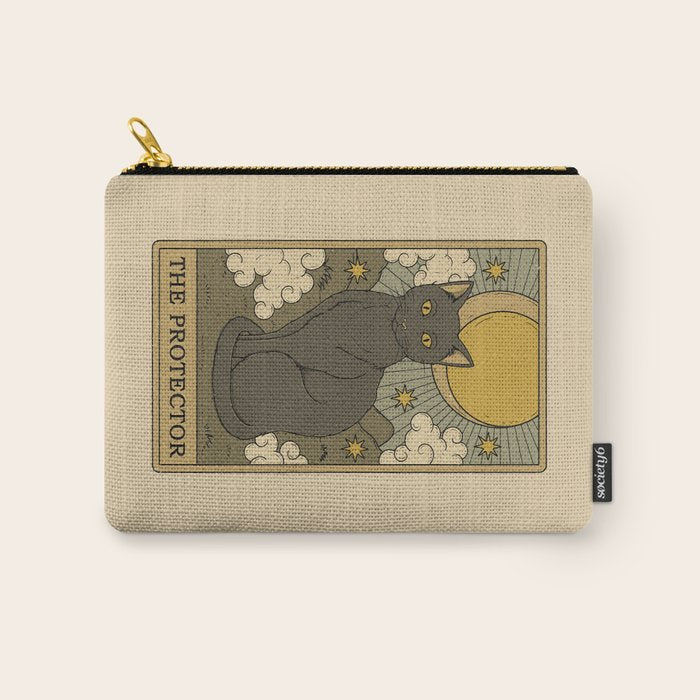 The Protector - Cat Tarot Carry All Pouch Gallery Image 1