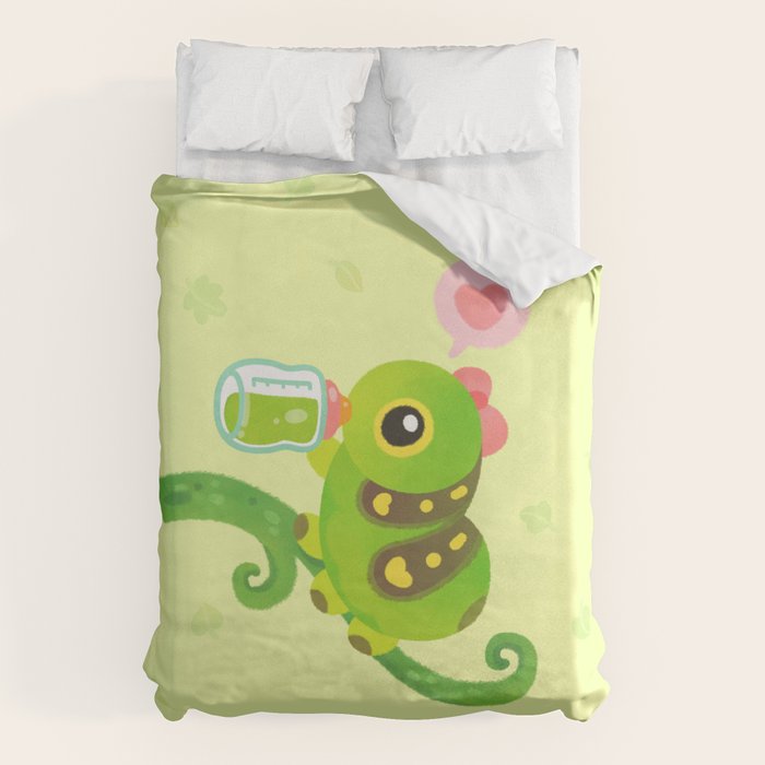 Leaf Milk Duvet Cover Gallery Image 1